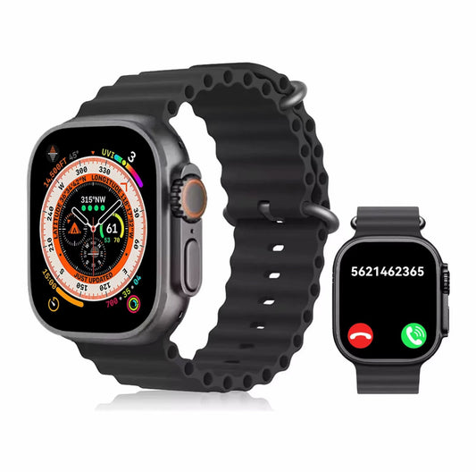 T800 1.99 smartwatch con pantalla súper grande, seguimiento de salud, notificaciones en tiempo real, pasos del ergometro