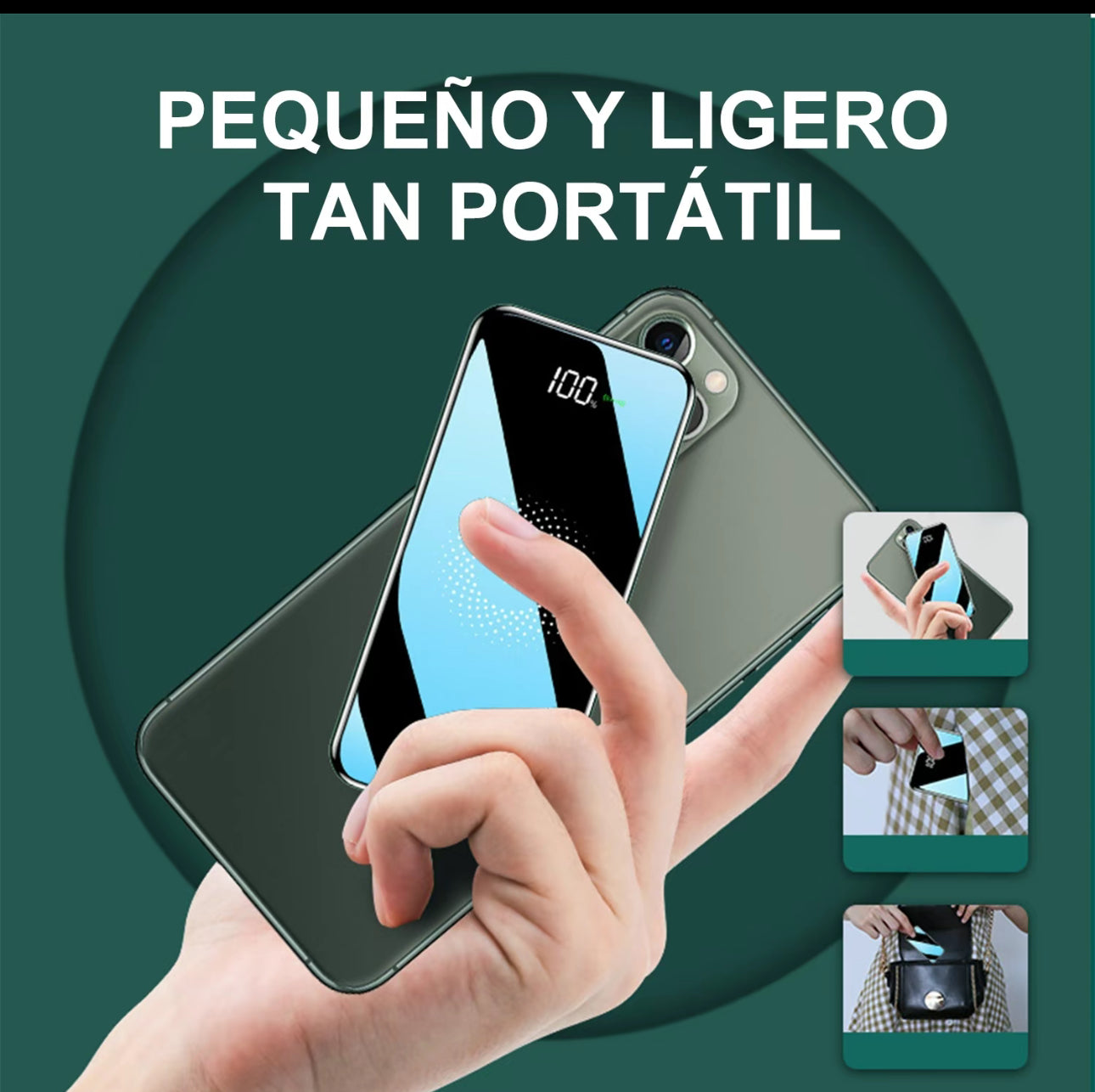 MOREKA K054 10000mAh fuente de alimentación móvil inalámbrica batería portátil 20W, cargador portátil magnético USB C carga rápida, banco de energía batería externa compatible con iPhone 16/15/14 serie, Galaxy, Xiaomi, iPad.