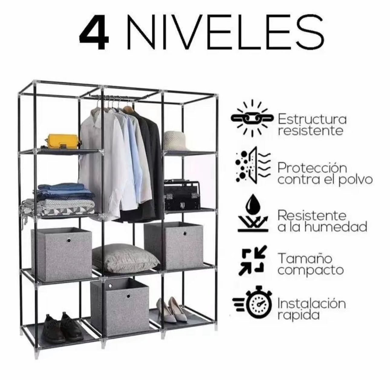 Armario de tela para dormitorio de estudiantes, armario de montaje sencillo imprescindible para estudiantes universitarios, armario creativo que ahorra espacio en el dormitorio, percha de almacenamiento, armario especial par