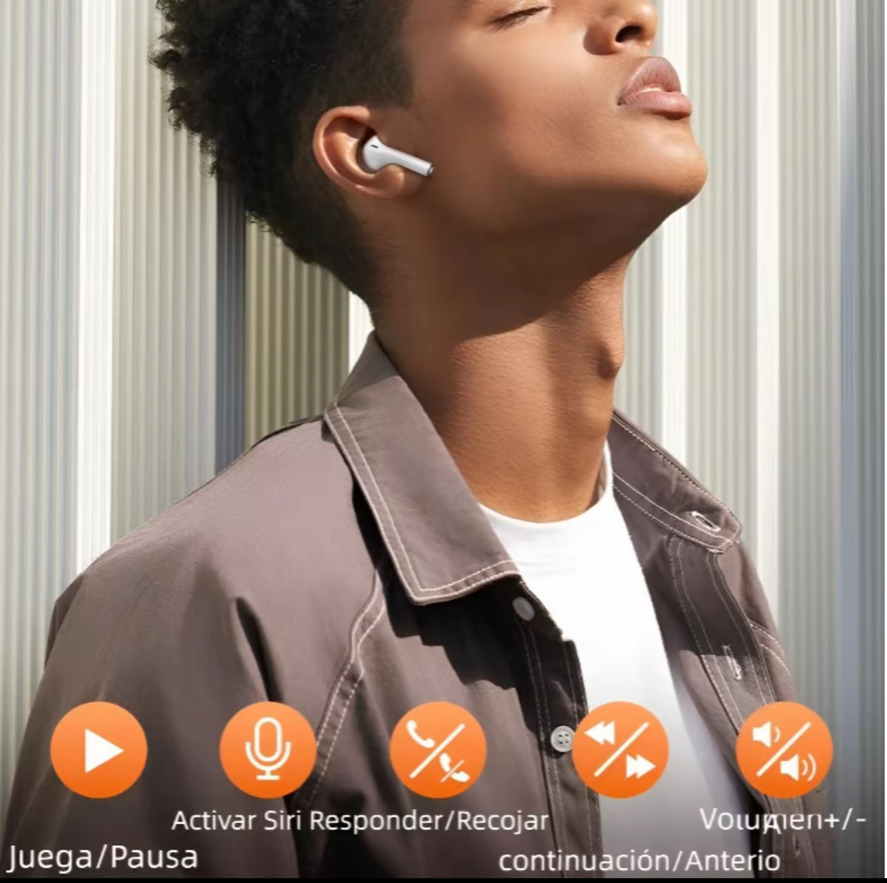 Auriculares bluetooth inalámbricos, Audífonos Inalámbricos con Pantalla Táctil Inteligente, Bluetooth 5.4, Llamadas Nítidas con Micrófono, Cancelación de Ruido, Resistencia al Agua IPX5,
Type-C (Blanco)