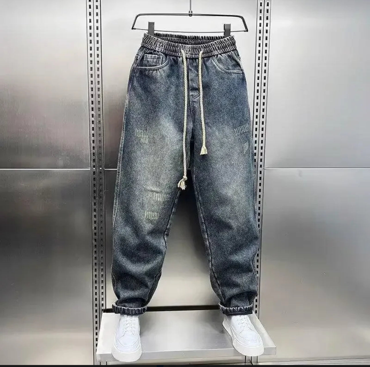 (🌎 INTERNACIONAL COMERCIO) Vaqueros Holgados De Algodón K841 2024 Otoño Para Hombre