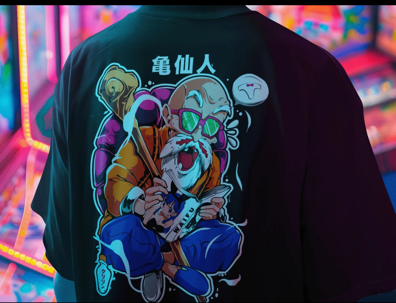 Playera Solomon's MAESTRO ROSHI DRAGON BALL | 100% Algodón | Tacto Suave | Anime Streetwear