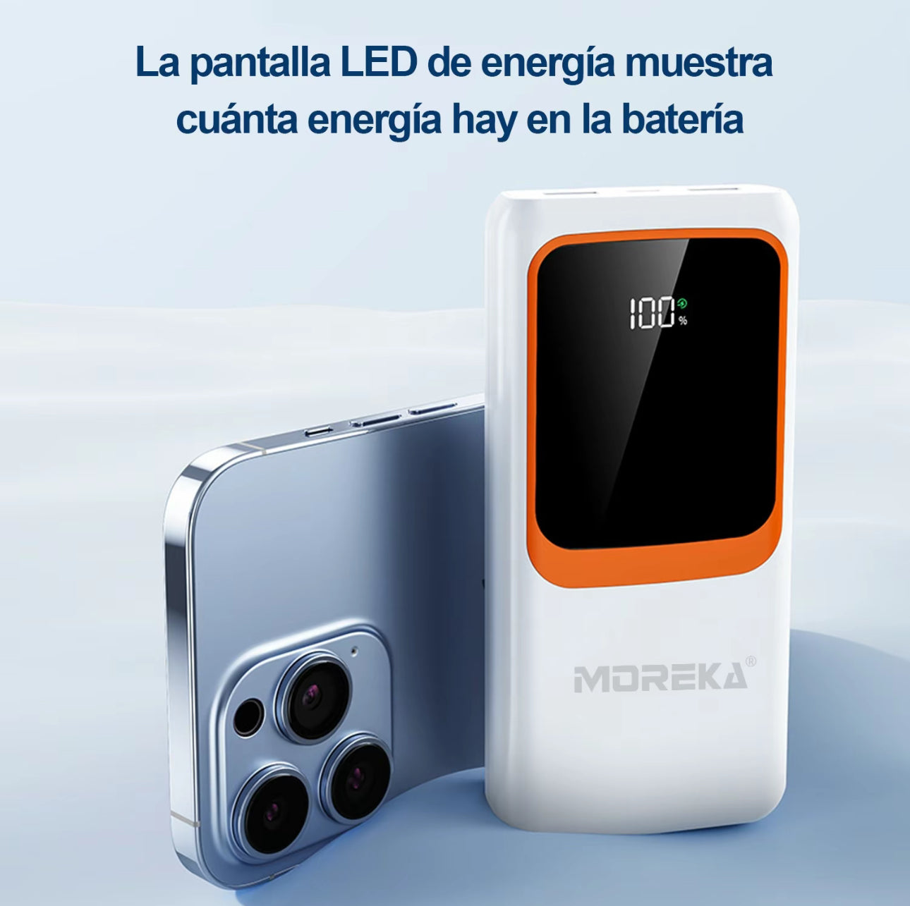 MOREKA K089 banco de energía portátil de 20000 mAh, batería portátil, compatible con iPhone 15/14, Samsung, artículos esenciales para viajar