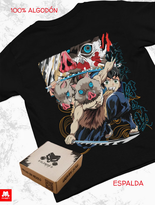 Playera Solomon's DEMON SLAYER | 100% Algodón
I Tacto Suave | Anime Streetwear |