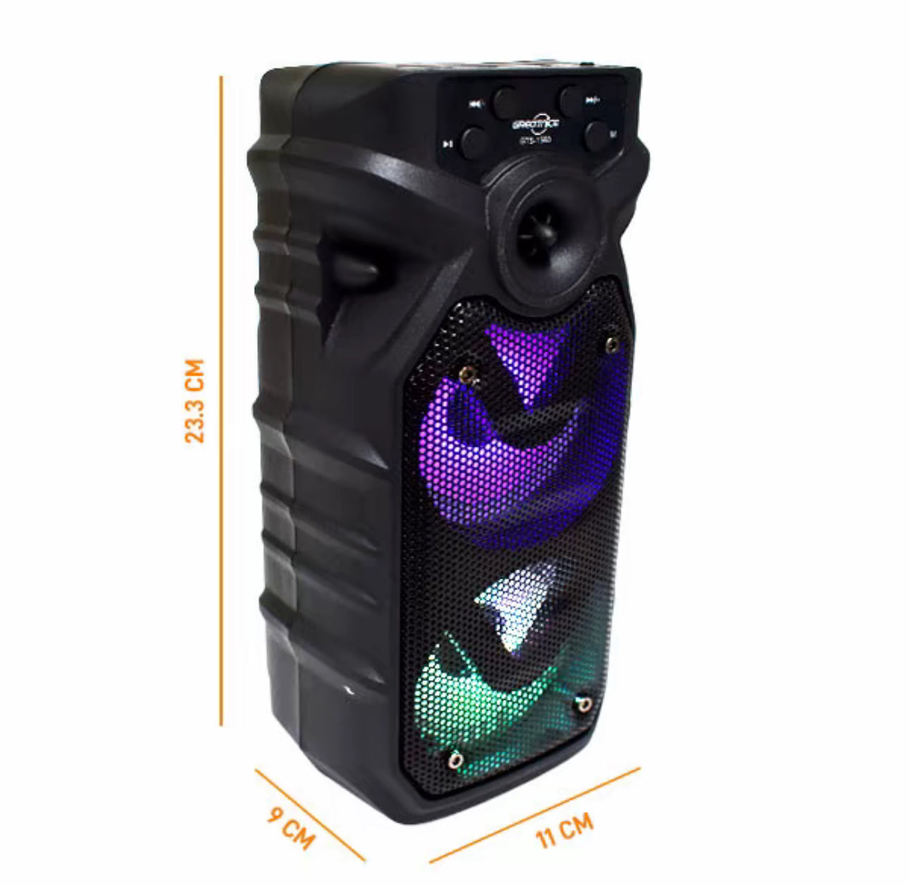 Bocina Bluetooth 3" con Luz LED RGB GTS-1560