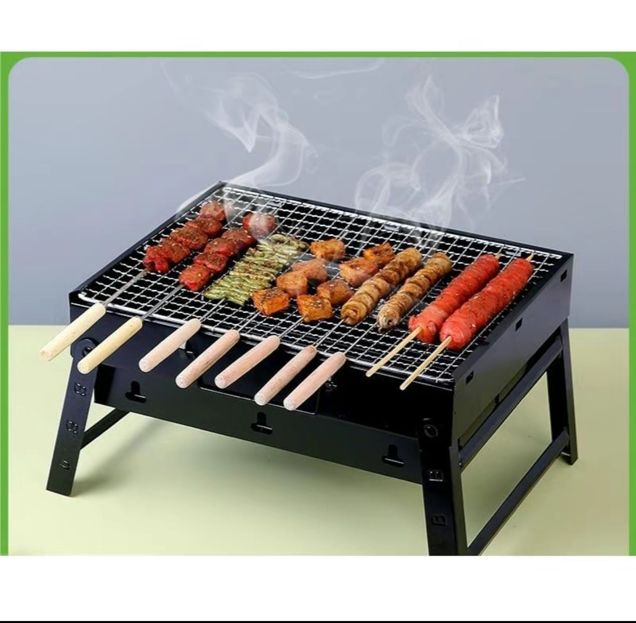Mini Parrilla De Carbón Portátil Plegable
Acero Inoxidable