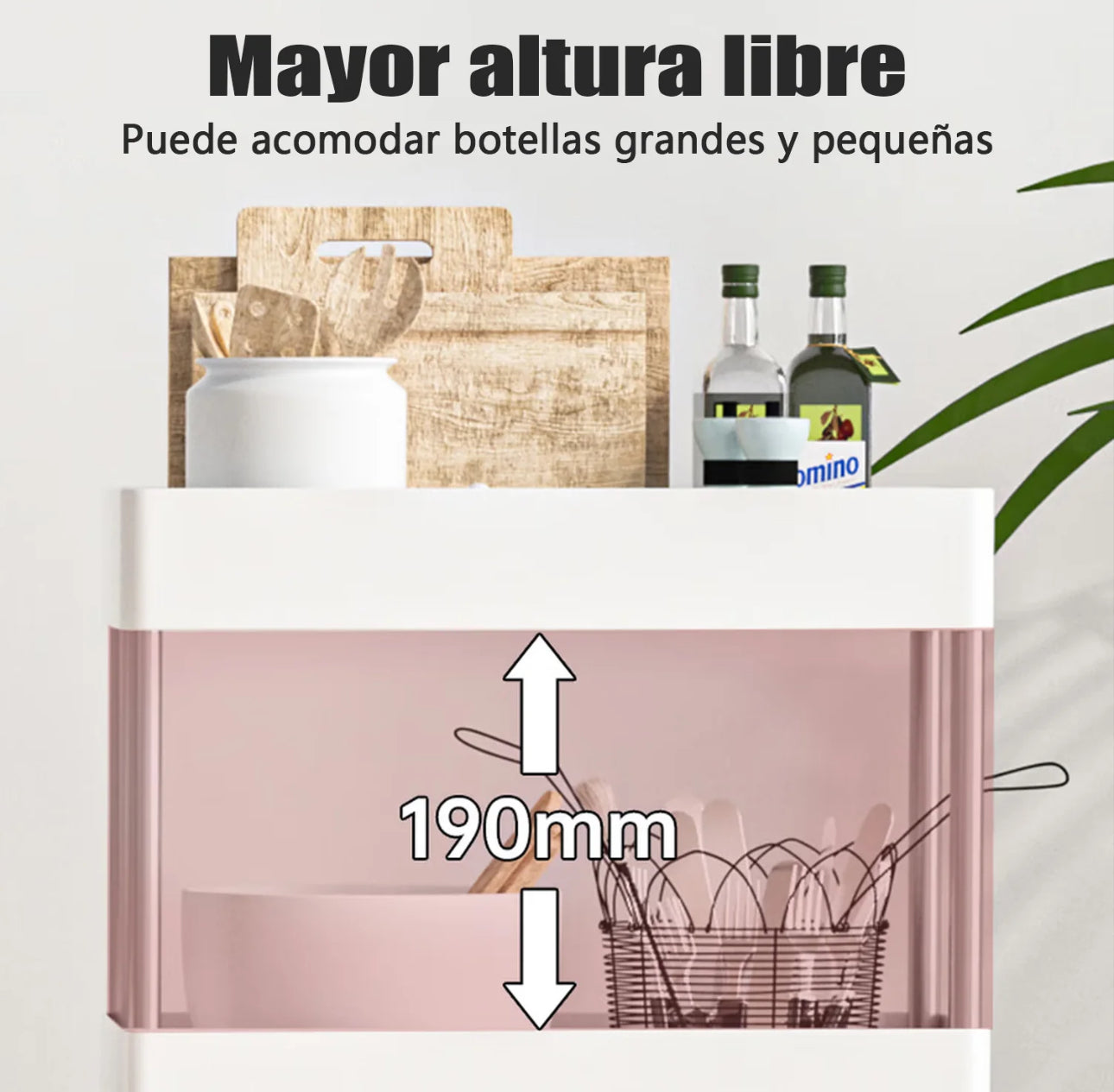 Estante de almacenamiento con ruedas de cuatro capas para cocina, dormitorio, sala de estar, juguetes para refrigerios, baño, inodoro