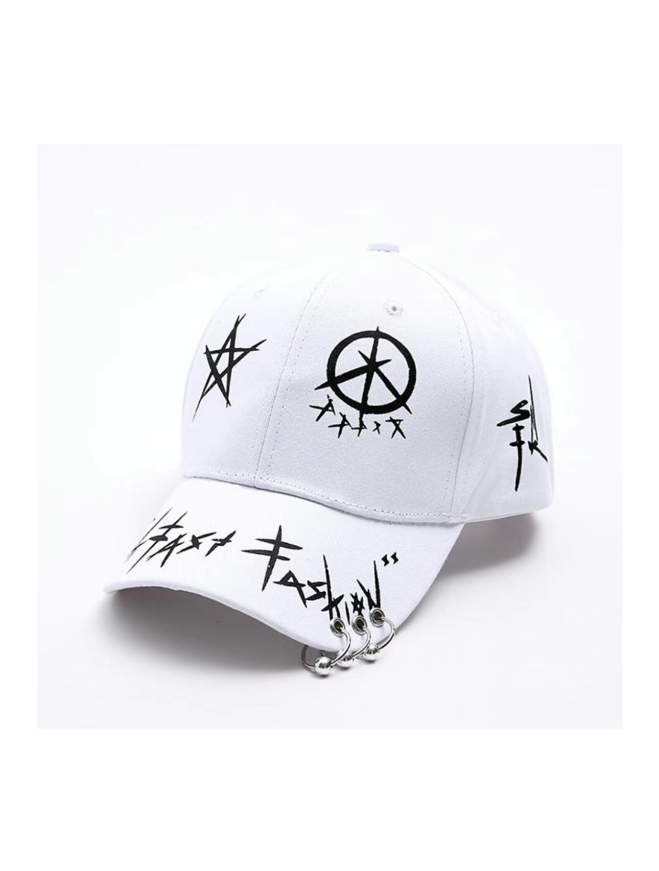 Gorra Unisex de Graffiti Hip Hop, Ajustable con Protección Solar para Primavera y Otoño, Viajes al Aire Libre, Playa y Vacaciones, Accesorio de Moda para Hombres y Mujeres