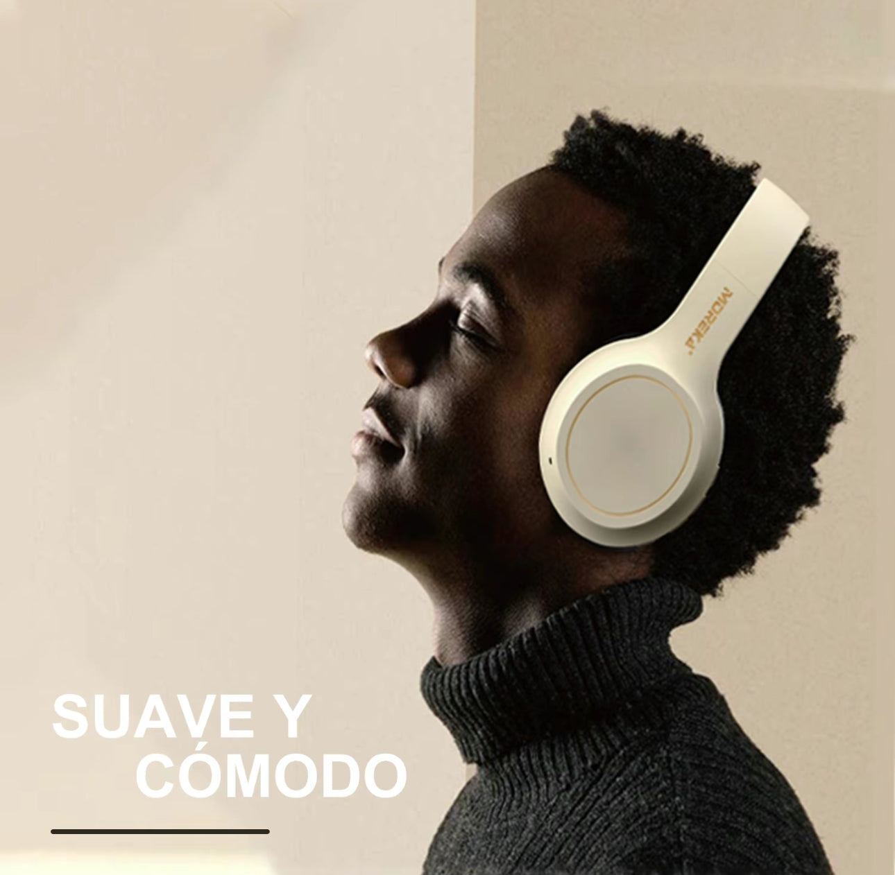 MOREKA BLO17 auriculares inalámbricos Bluetooth
5.4, duración de batería de 19 horas, plegables y fáciles de transportar, compatibles con teléfonos móviles/televisores/computadoras personales.