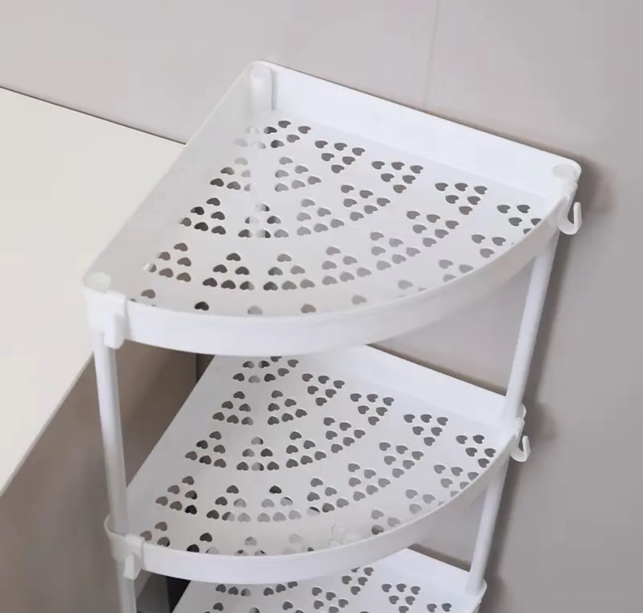 Estante de almacenamiento de esquina de 4 capas, estante de almacenamiento de cocina, estante de almacenamiento multifunción, suministros, esquina de condimentos, artefacto de esquina