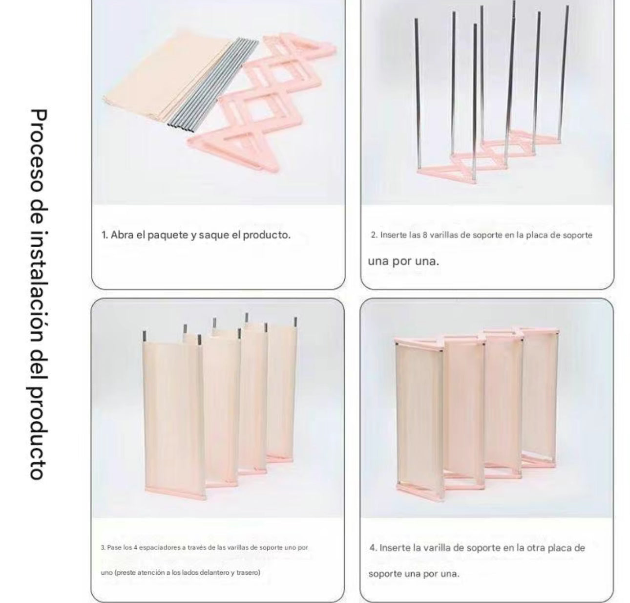 N+ Estante para Zapatos de 4 Niveles Sencillo
Duradero 42*18.5*49.5cm
