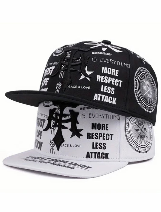 2025 Gorra de ala plana personalizada con bordado de Daga, Graffiti y Música, para hombres y mujeres, Hip Hop, Sombrero para patineta, Gorra parasol para deportes al aire libre, Uso diario y
Vestimenta de béisbol.