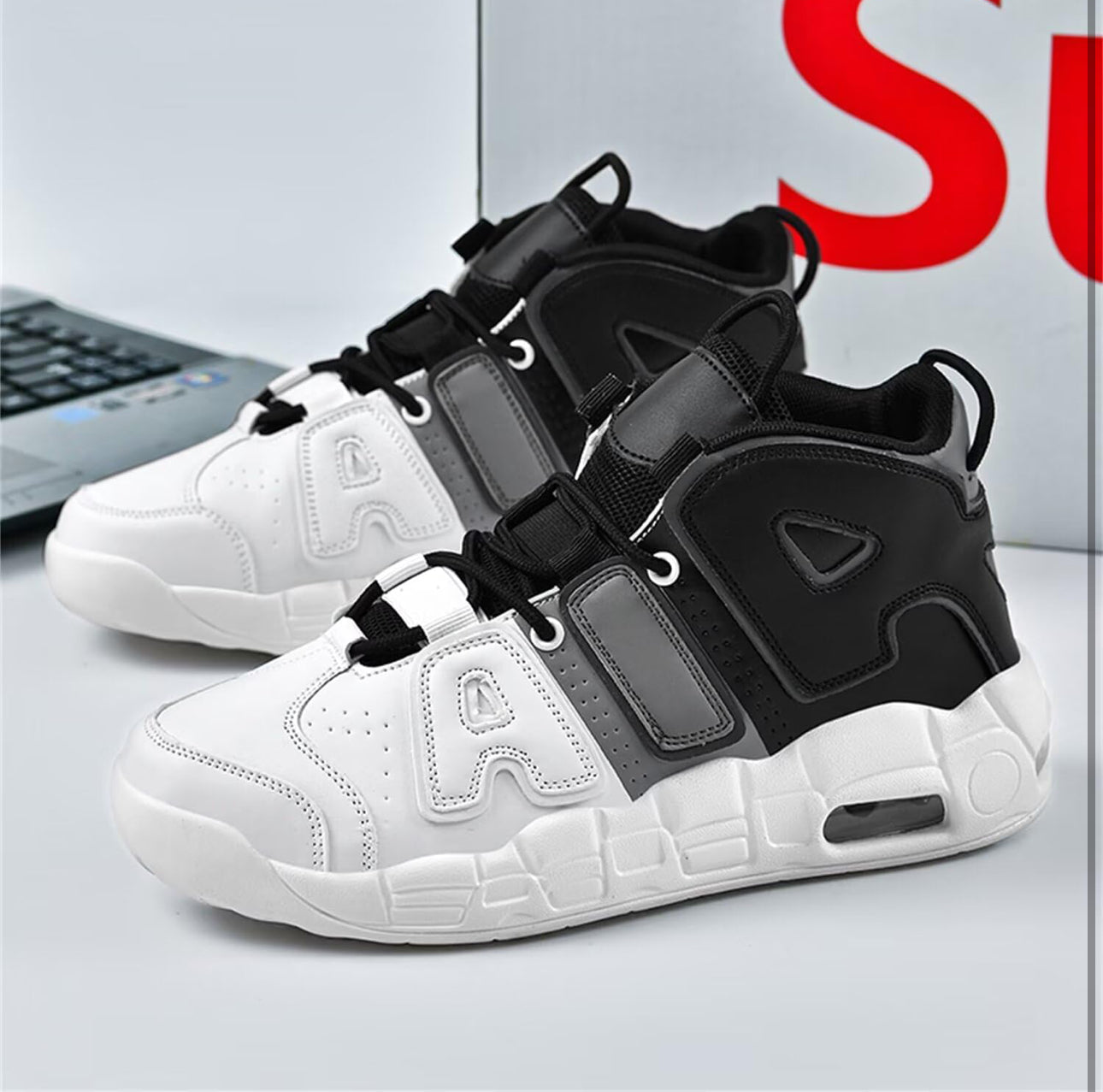 Zapatos Air Deportivos Hombre Zapatillas de Uptempo para Correr Calzado Baloncesto Sneakers Gimnasio Casual Shoes