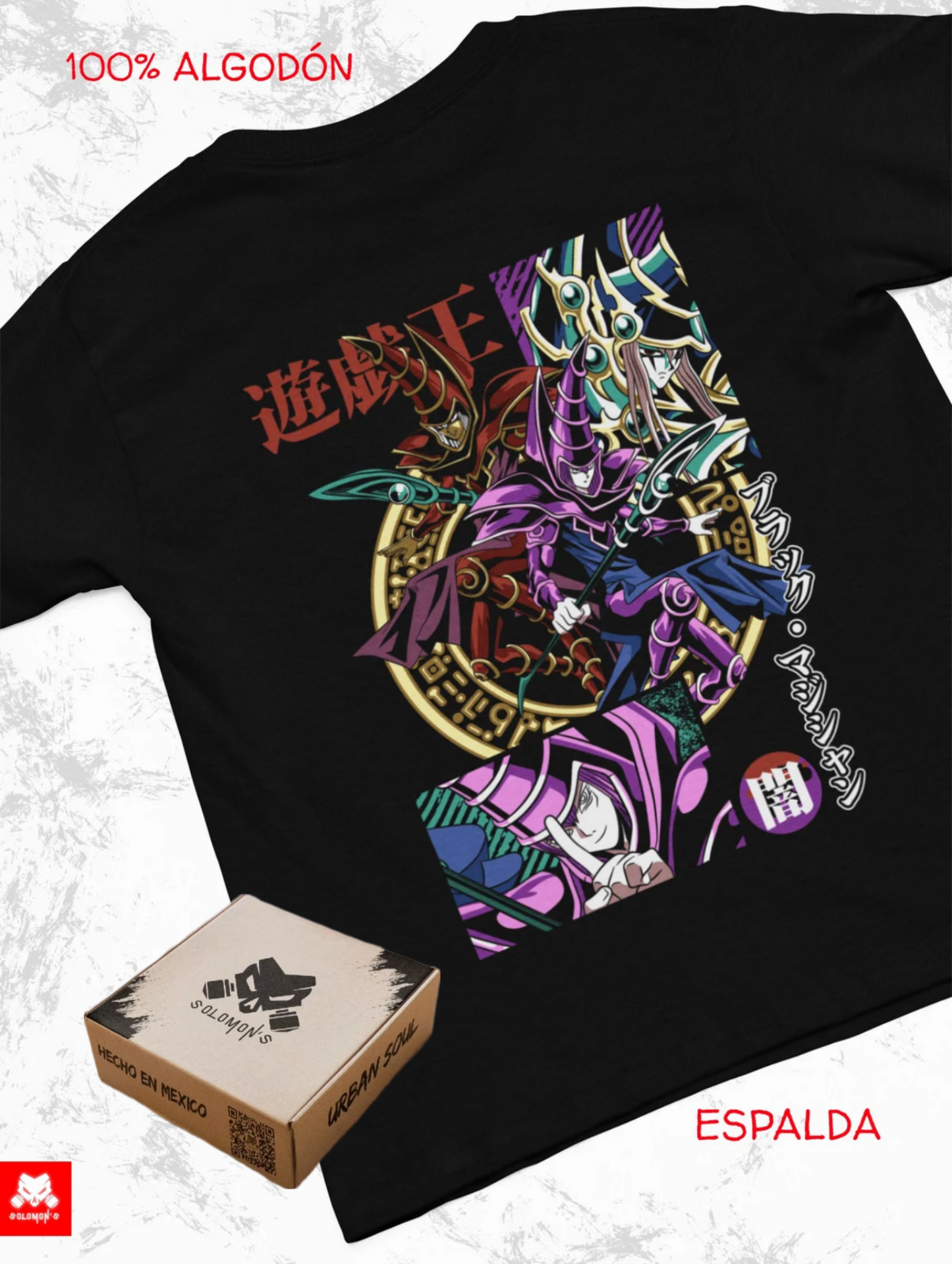 Playera Solomon's YU-GI-OH! DARK MAGICIAN | 100% Algodón | Tacto Suave | Anime Streetwear