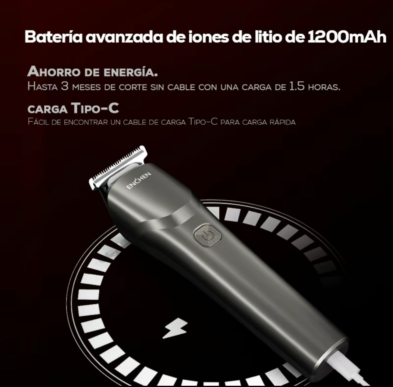 ENCHEN Beardo 2 Set de afeitado multifunción, Recibe GRATIS el recortador nasal
EN005, Resistente al Agua, Carga Rápida y 4 Peines Guías (3mm, 6mm, 9mm, 12mm), Afeitadora
Eléctrica y Cortapelos