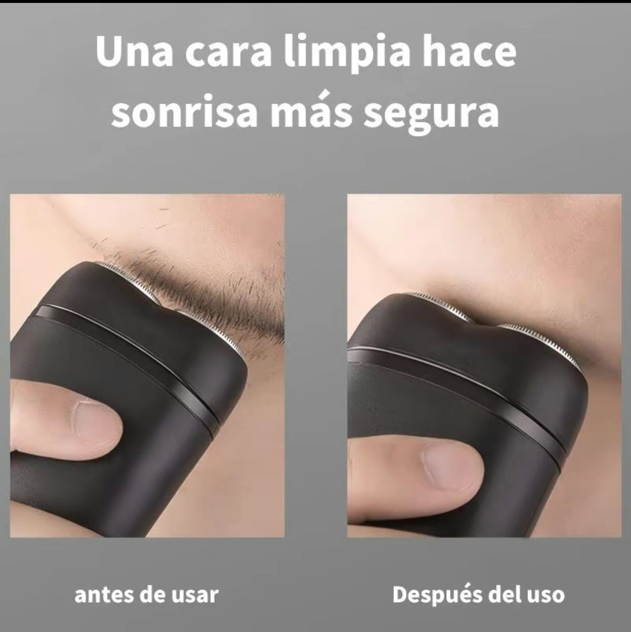 Afeitadora Eléctrica con
Cabezal 3D Desmontable y Lavable, Batería de 24
Horas y Carga Rápida - ¡50% de Descuento!