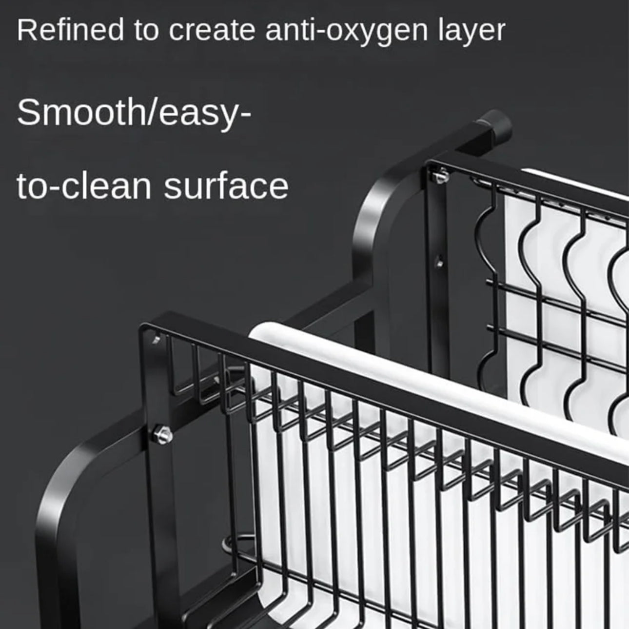 lerfm Escurridor de platos con 3 Niveles, con Escurridor para Mostrador, Escurridor de Cocina
Multifuncional con Herramientas