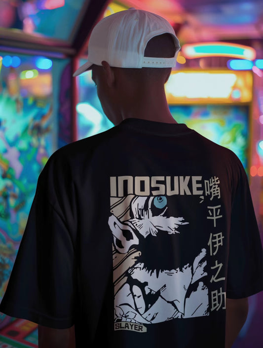 Playera Solomon's DEMON SLAYER INOSUKE I
100% Algodón | Tacto Suave | Anime Streetwear