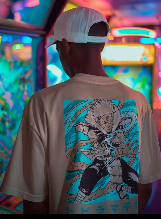 Playera Solomon's 1er. HOKAGE NARUTO | 100% Algodón | Tacto Suave | Anime Streetwear