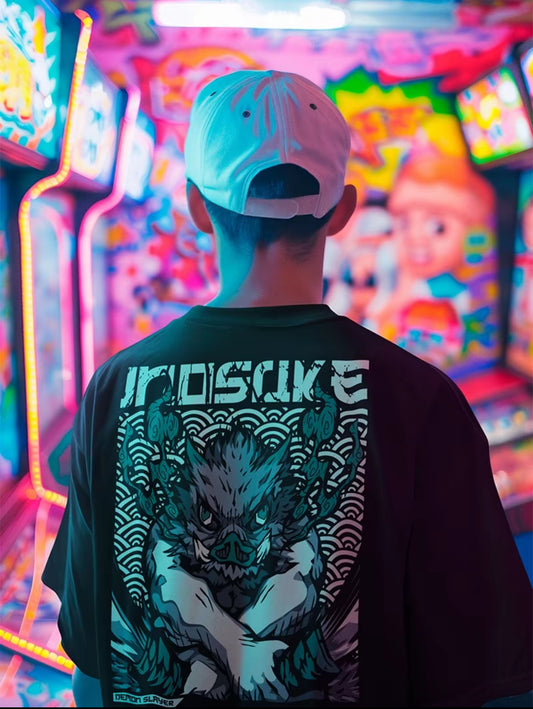 Playera Solomon's INOSUKE DEMON SLAYER 01 1 100% Algodón | Tacto Suave | Anime Streetwear