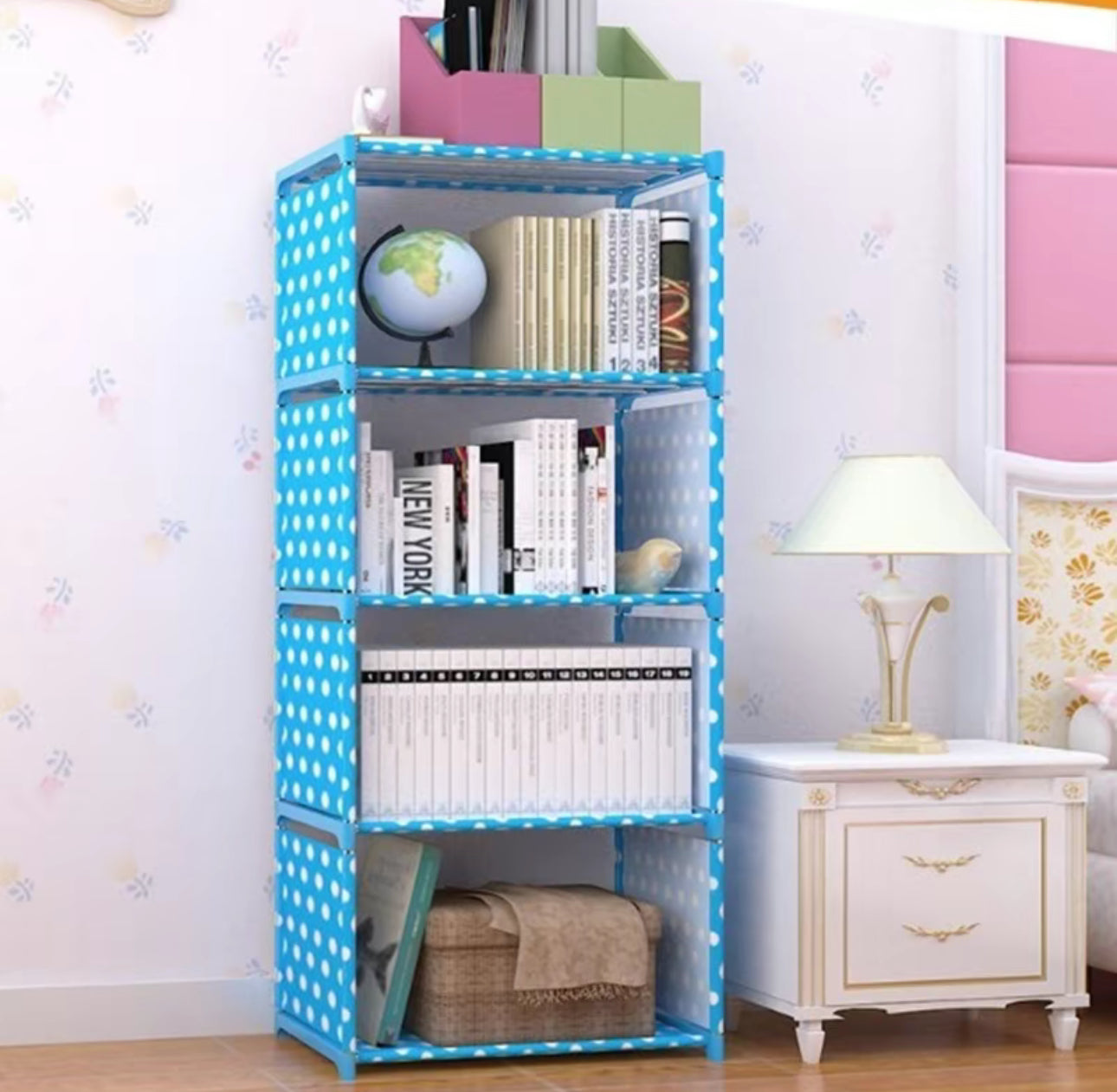 Librero Y Mueble Organizador Estante Para Libros
4 Cubos