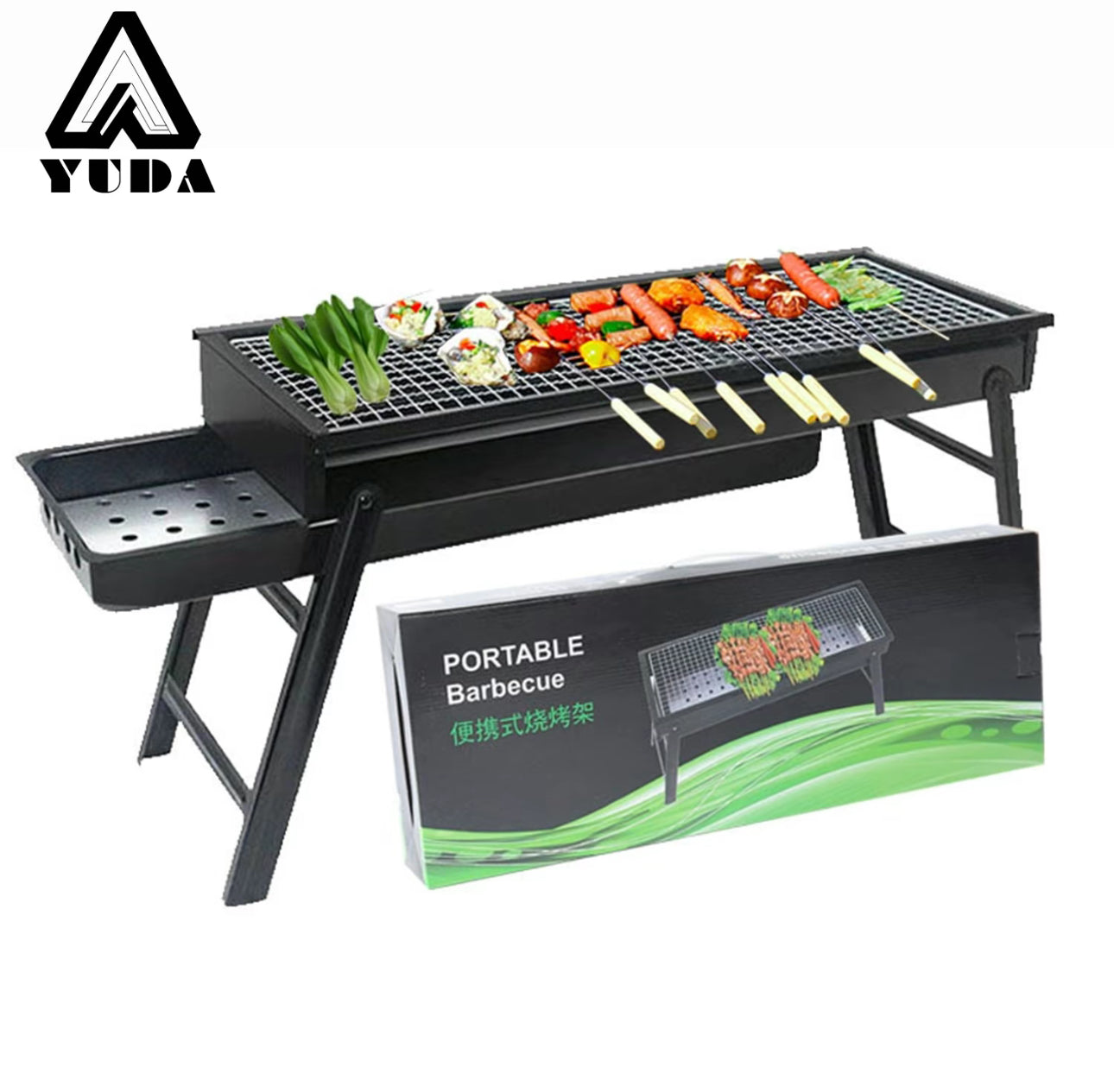Parrilla De Carbón Portátil Plegable
Acero Inoxidable
