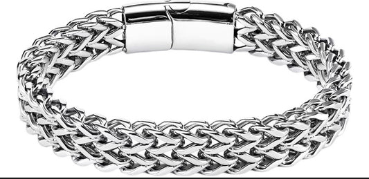 Esclava Caballero Dos Filas Hebilla Magnética Pulsera Hombre