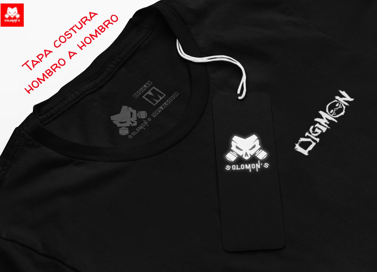 Playera Solomon's DIGIMON | 100% Algodón |
Tacto Suave | Anime Streetwear