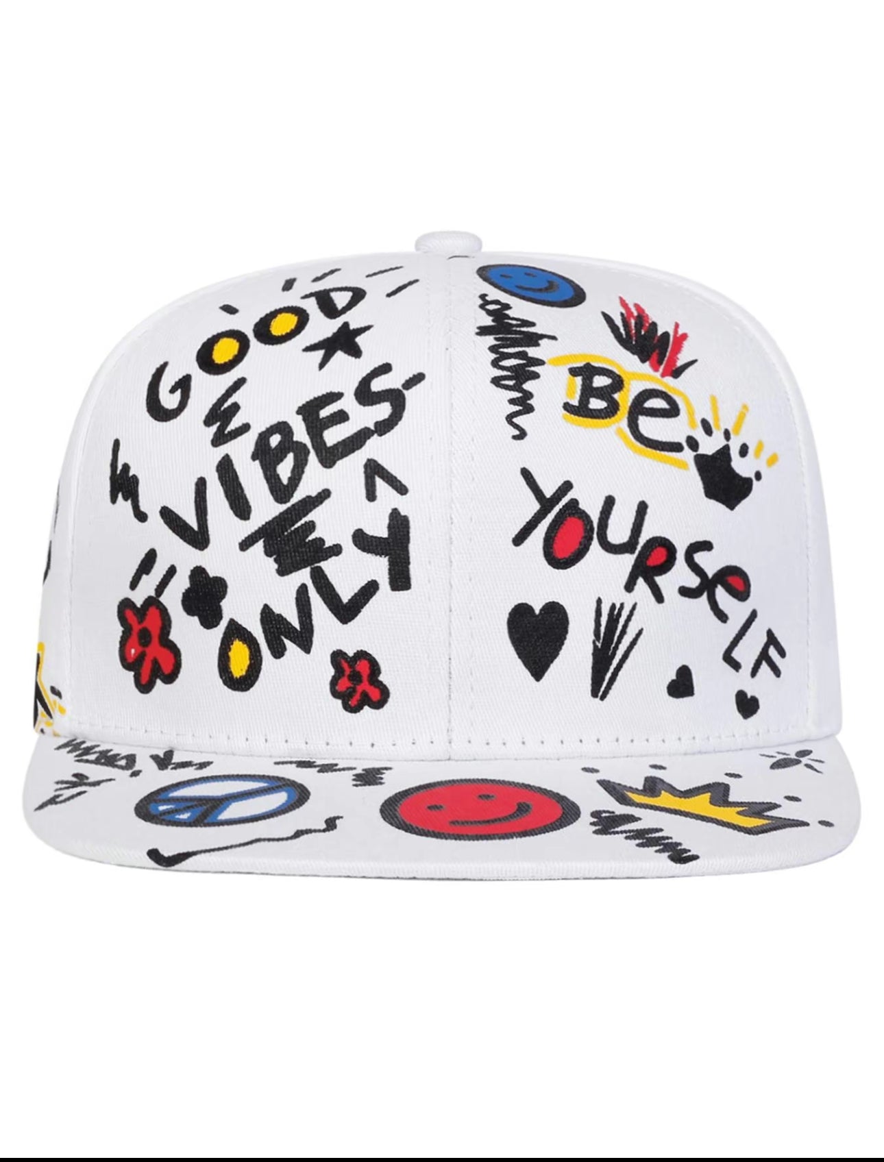 Gorra Unisex de Grafiti Hip-Hop, Protección Solar Ajustable para Exteriores, Adecuada para Viajes de Primavera y Otoño, Vacaciones en la Playa