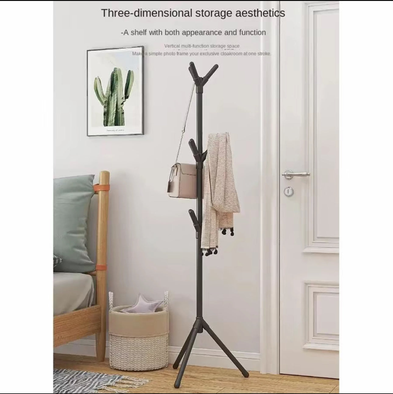 Percha de piso estante de sombrero simple para uso doméstico fácil de instalar percha de lujo ligera estante de sombrero simple moderno