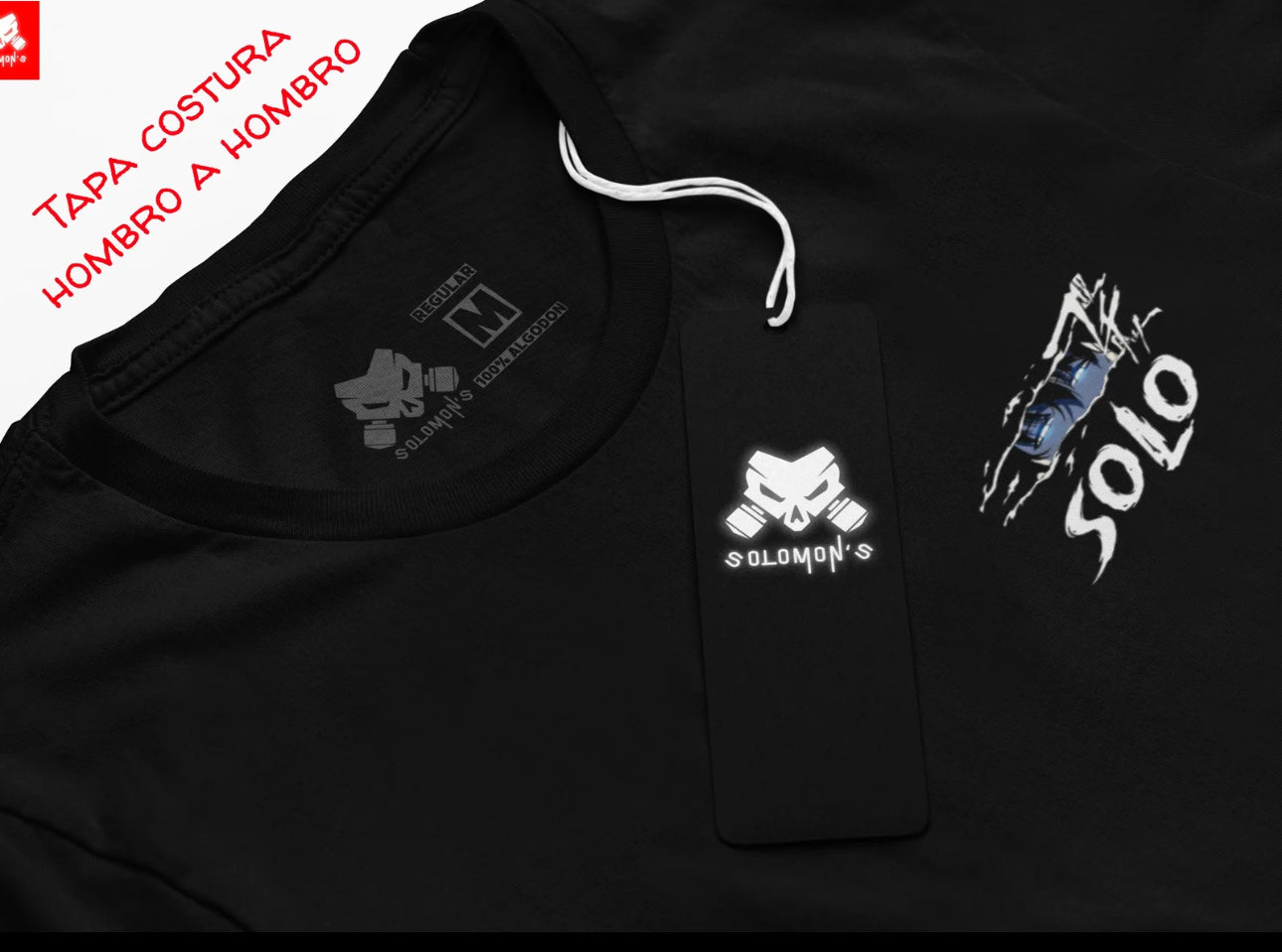 Playera Solomon's IGRIS SOLO LEVELING | 100%
Algodón | Tacto Suave | Anime Streetwear