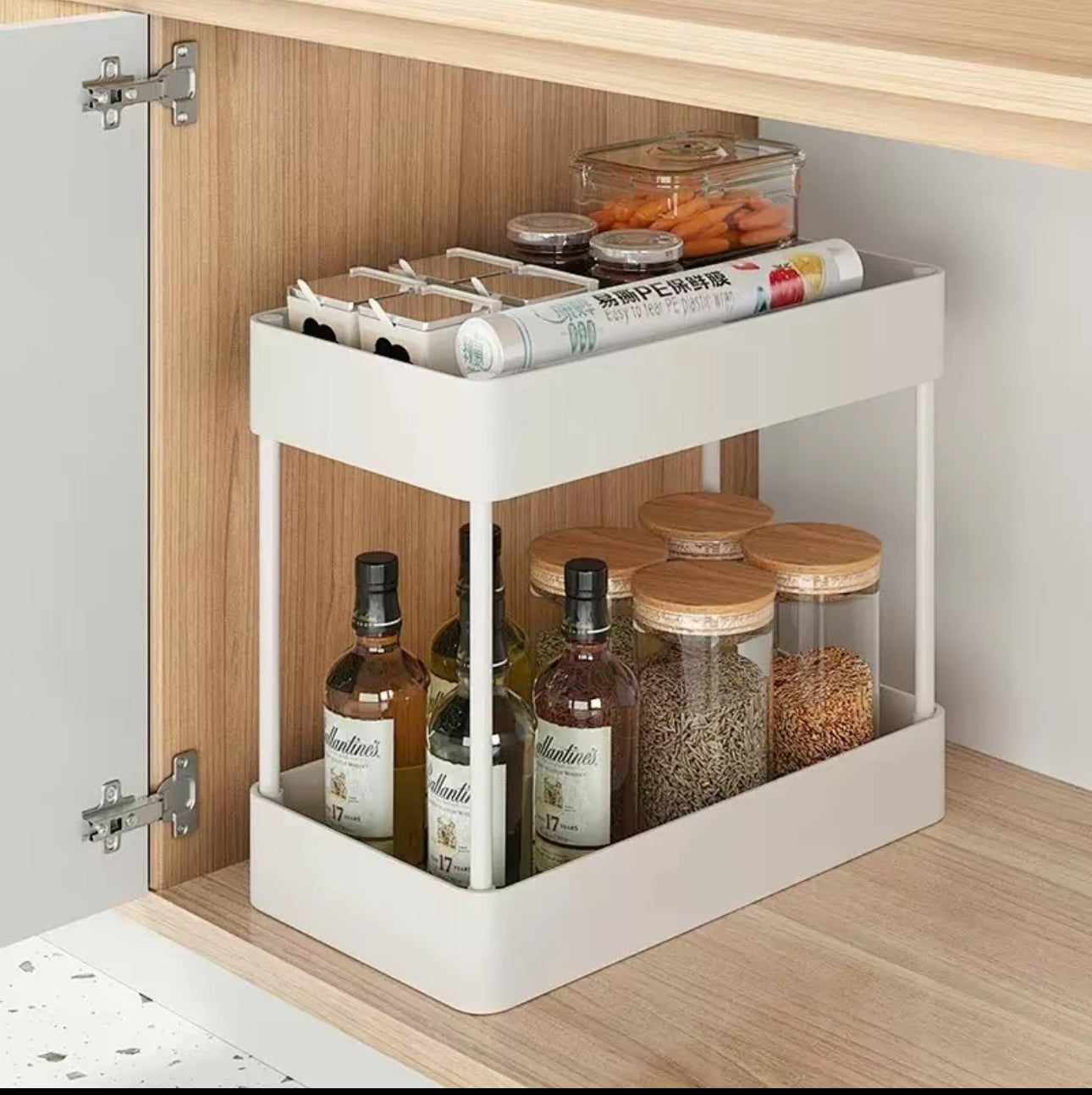 Carrito De Almacenamiento Multiusos Para La
Cocina 2 Niveles