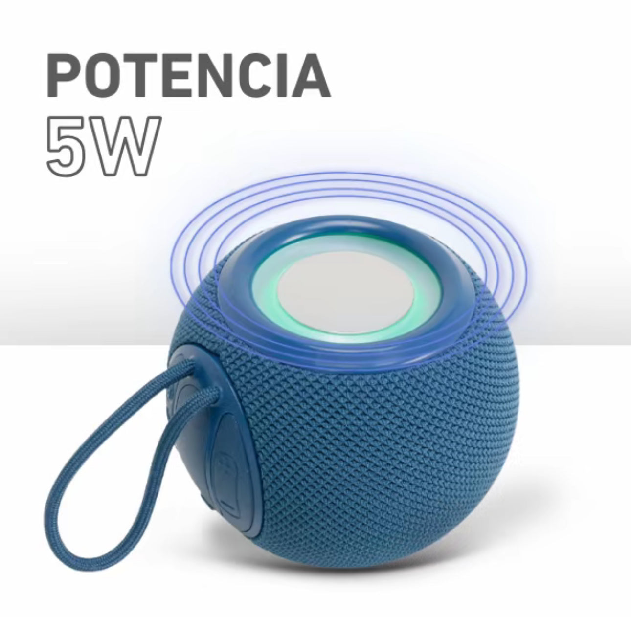Bocina Bluetooth Portátil Luz LED GTS-2092