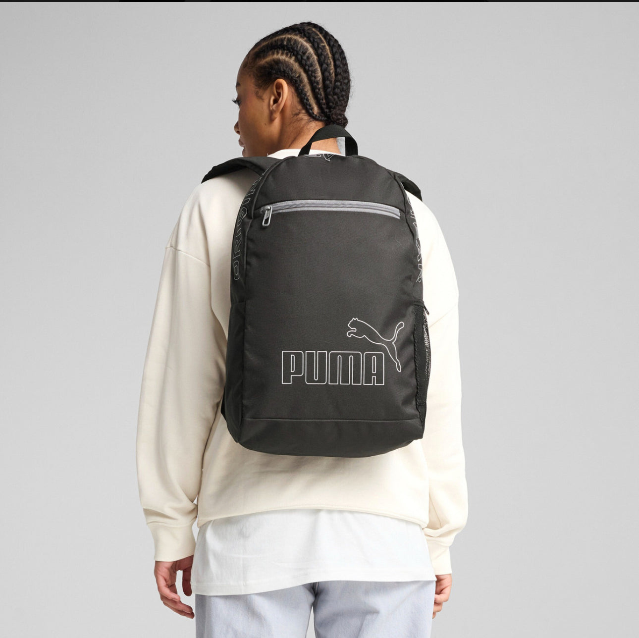 Mochila Para Hombre En Poliéster 091166 01 Color Negro Puma Diseño de la tela Lisa