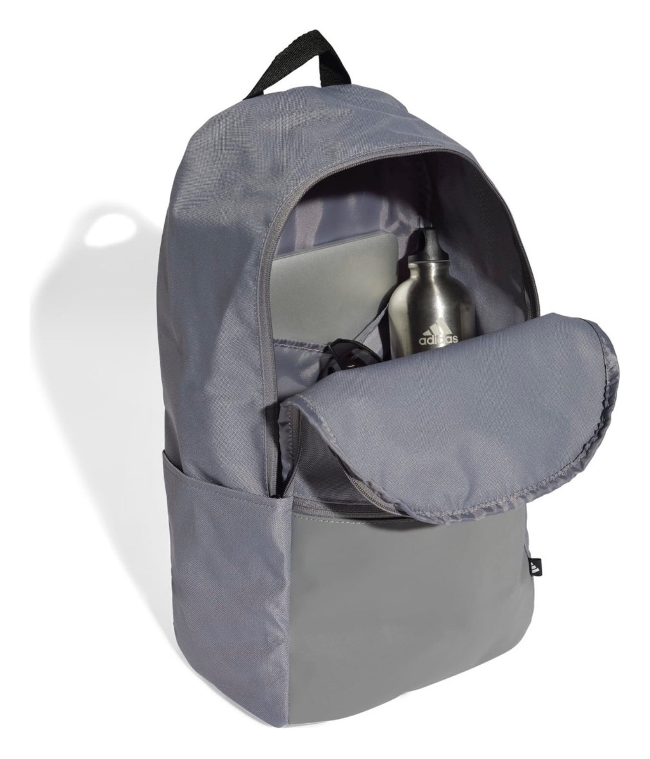 Mochila adidas Casual Classic Daily Unisex Gris Is7066 Diseño de la tela Liso