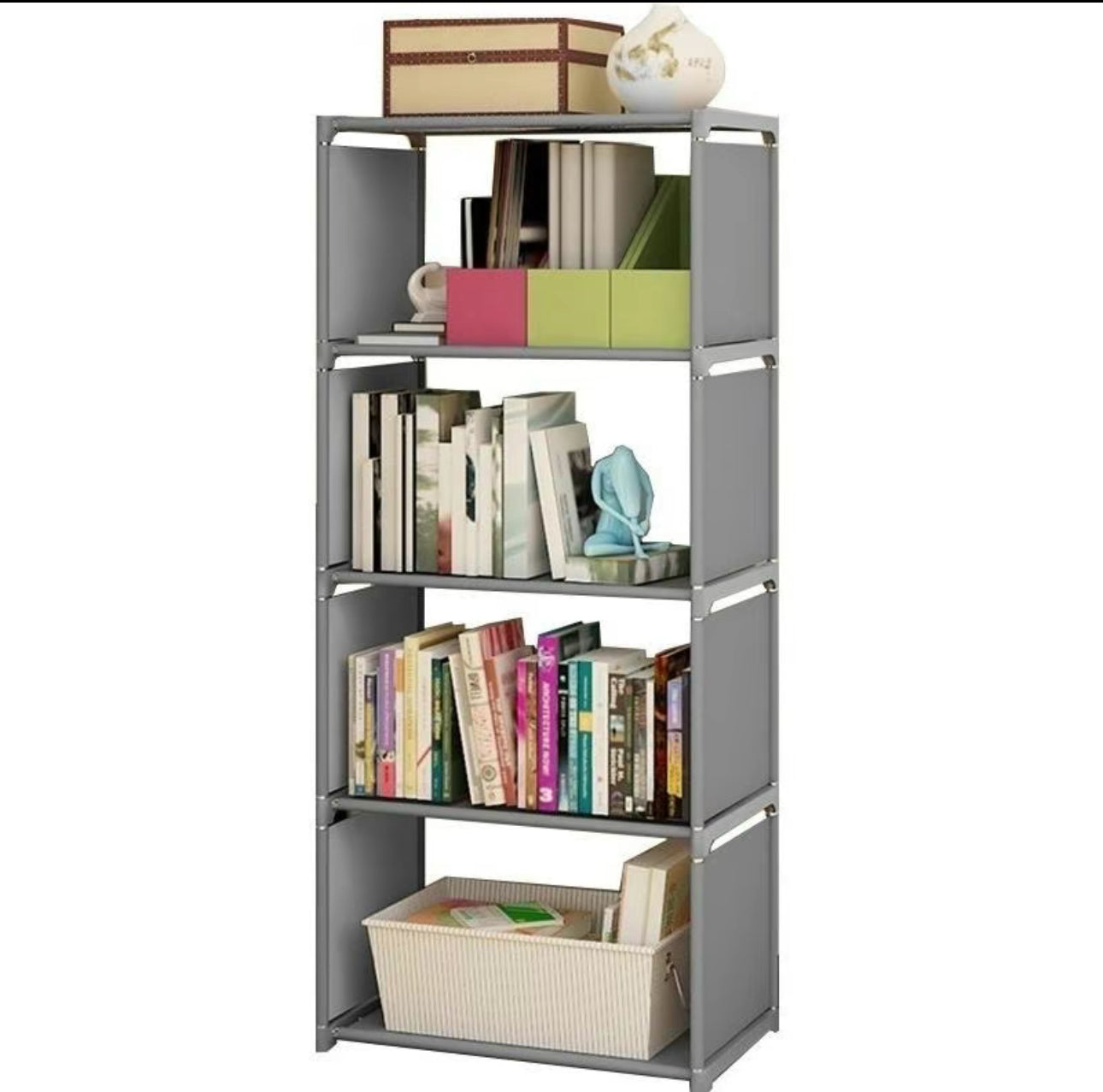 Librero Y Mueble Organizador Estante Para Libros
4 Cubos