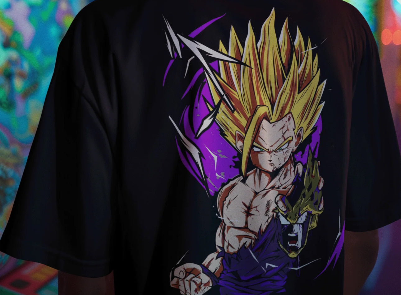 Playera Solomon's SUPER GOHAN DRAGON BALL I 100% Algodón | Tacto Suave | Anime Streetwear