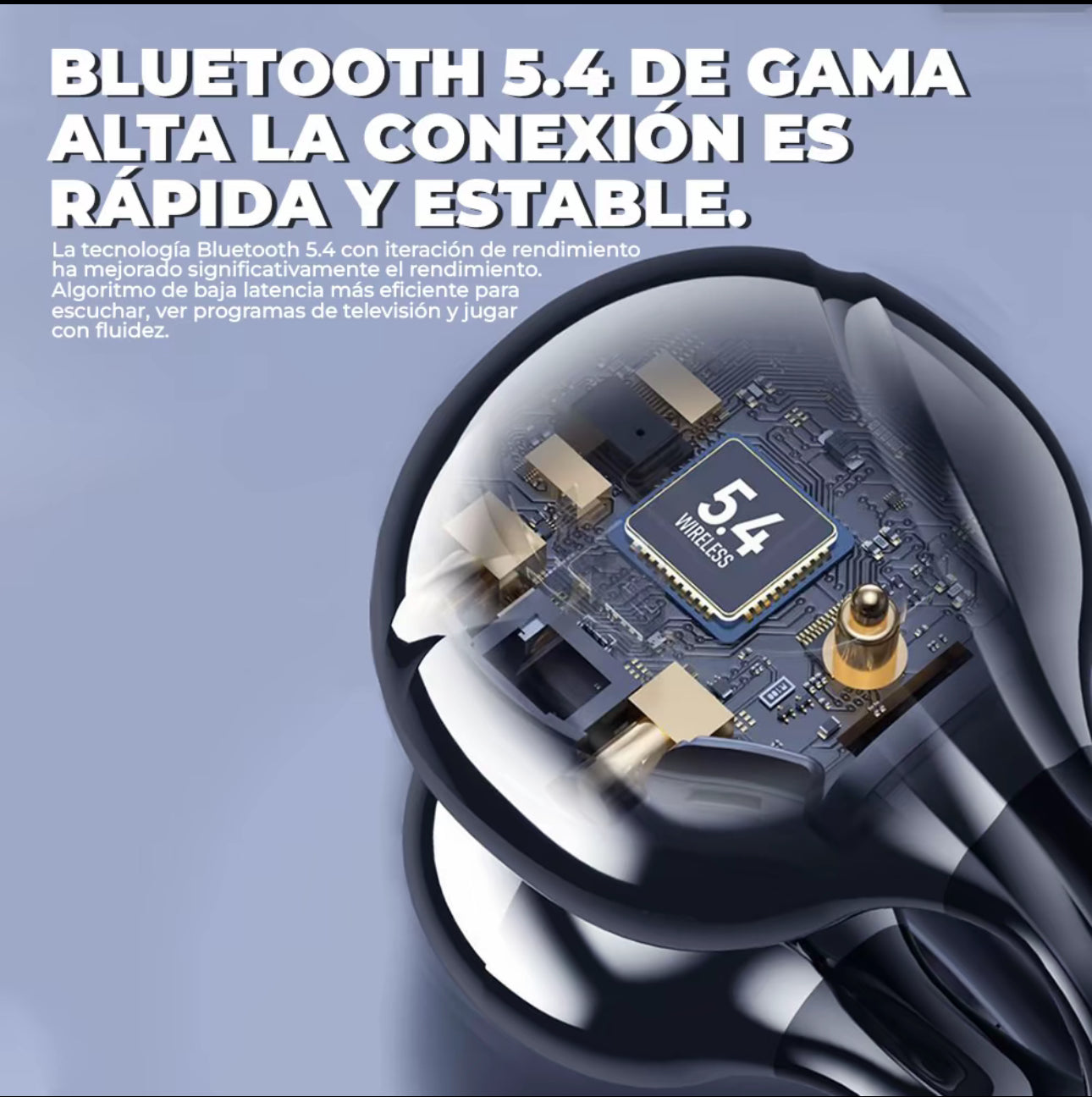 VICLOOK D151 Audífonos Inalámbricos Clip Ear audífonos de gancho para correr Diseño ergonómico ultra ligero, HiFi sonido 360°, cómodos sin dolor, táctil, impermeables y batería de larga duración.