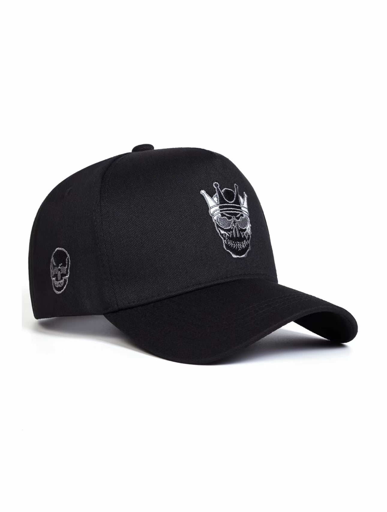 Gorra de béisbol bordada con calavera y corona unisex, sombrero ajustable para protección solar para hombres y mujeres, ideal para viajes al aire libre en primavera y otoño, y para fiestas