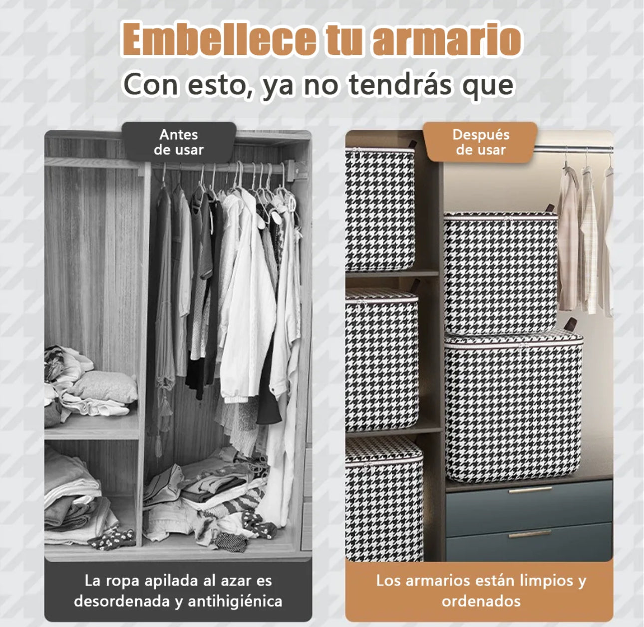 Bolsa de almacenamiento de pata de gallo de gran capacidad de 110L con cremallera, bolsa de embalaje para mudanzas a prueba de polvo para el hogar, caja de almacenamiento para colchas, ropa y pantalones