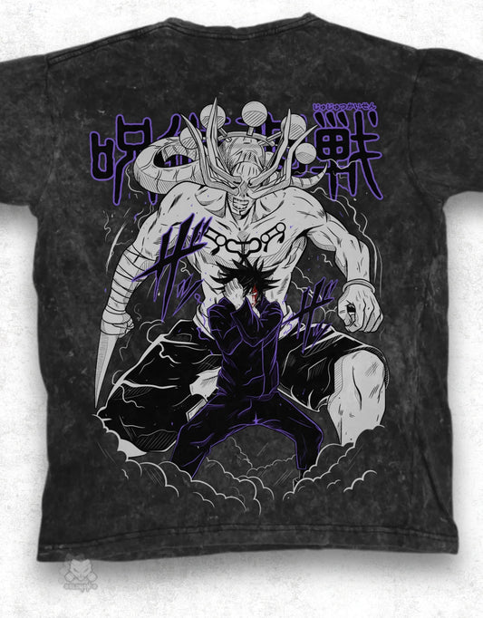 Playera JJK Megumi X Solomon's - Mineral Wash -
100% Algodón