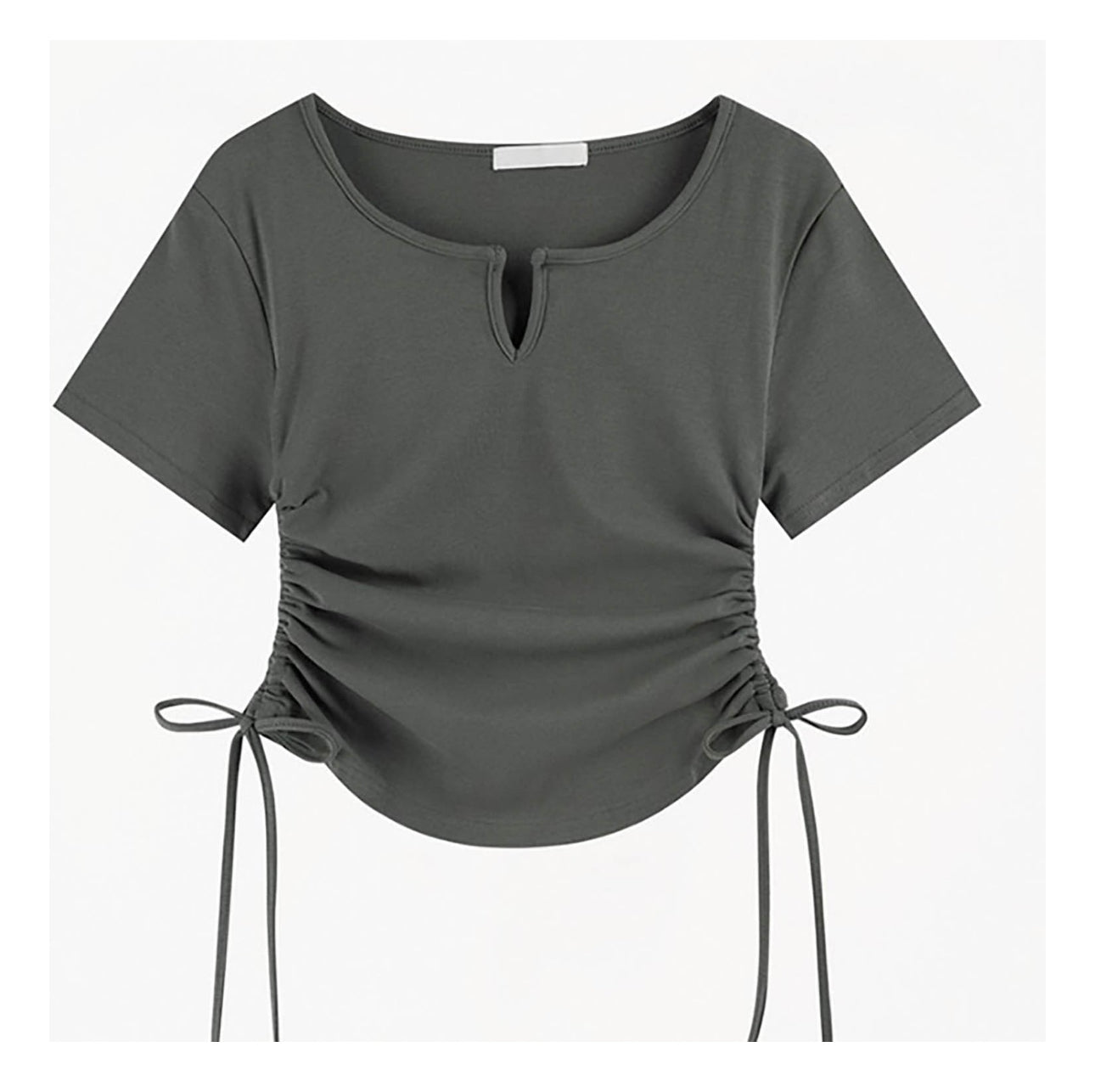 (🌎 PRODUCTO INTERNACIONAL)
Nueva Camiseta Casual Con Cuello En V Plisada De Manga Corta