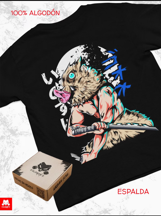 Playera Solomon's Demon Slayer INOSUKE | 100%
Algodón | Tacto Suave | Anime Streetwear