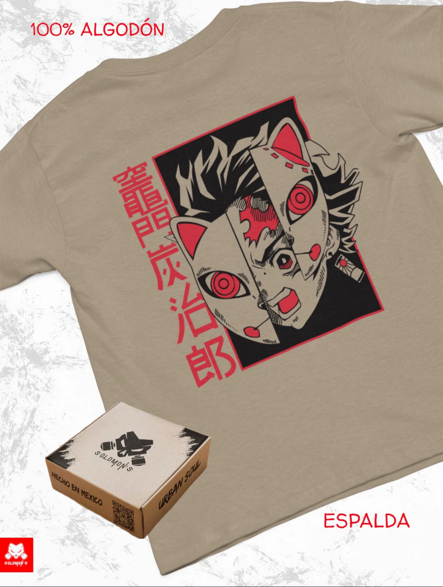 Playera Solomon's DEMON SLAYER TANJIRO I
100% Algodón | Tacto Suave | Anime Streetwear