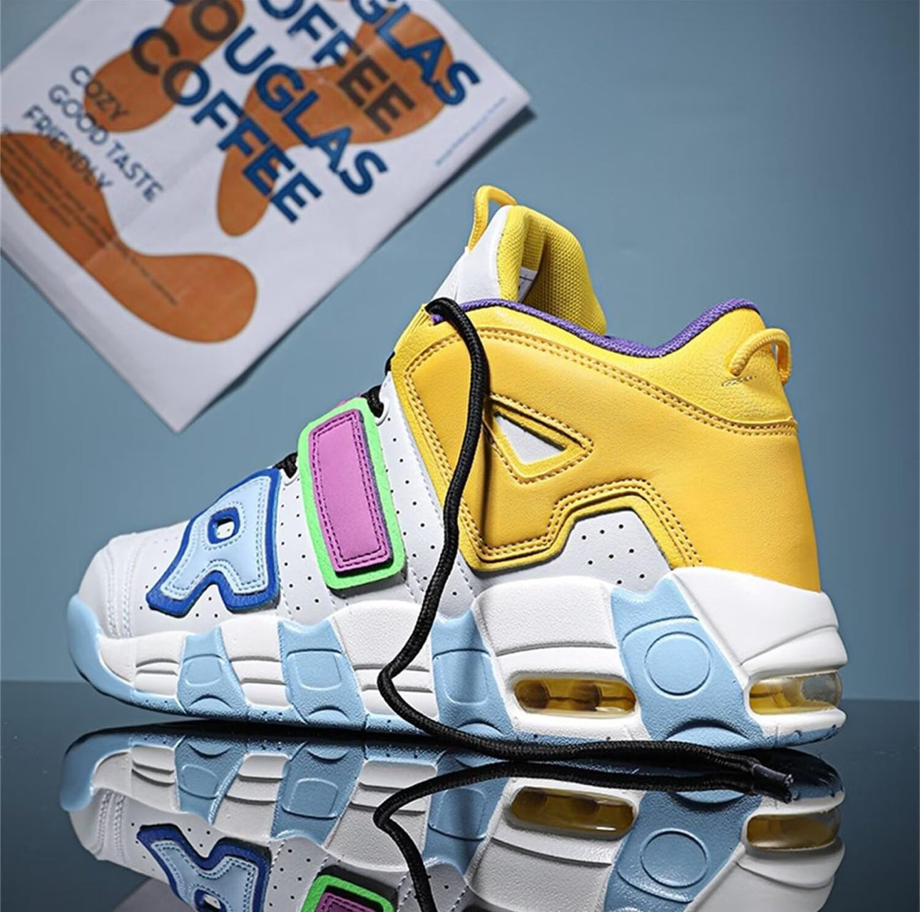 Air Deportivos Mujer Zapatillas de Uptempo para Correr Calzado Baloncesto Sneakers Gimnasio Casual Shoes