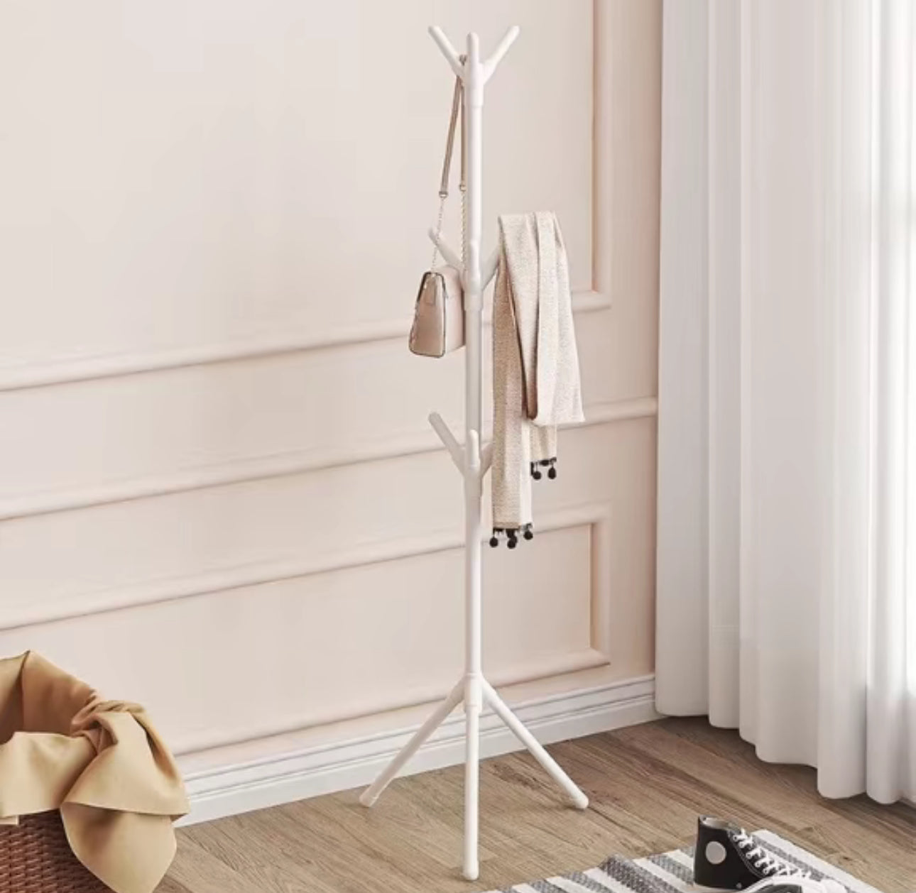 Percha de piso estante de sombrero simple para uso doméstico fácil de instalar percha de lujo ligera estante de sombrero simple moderno