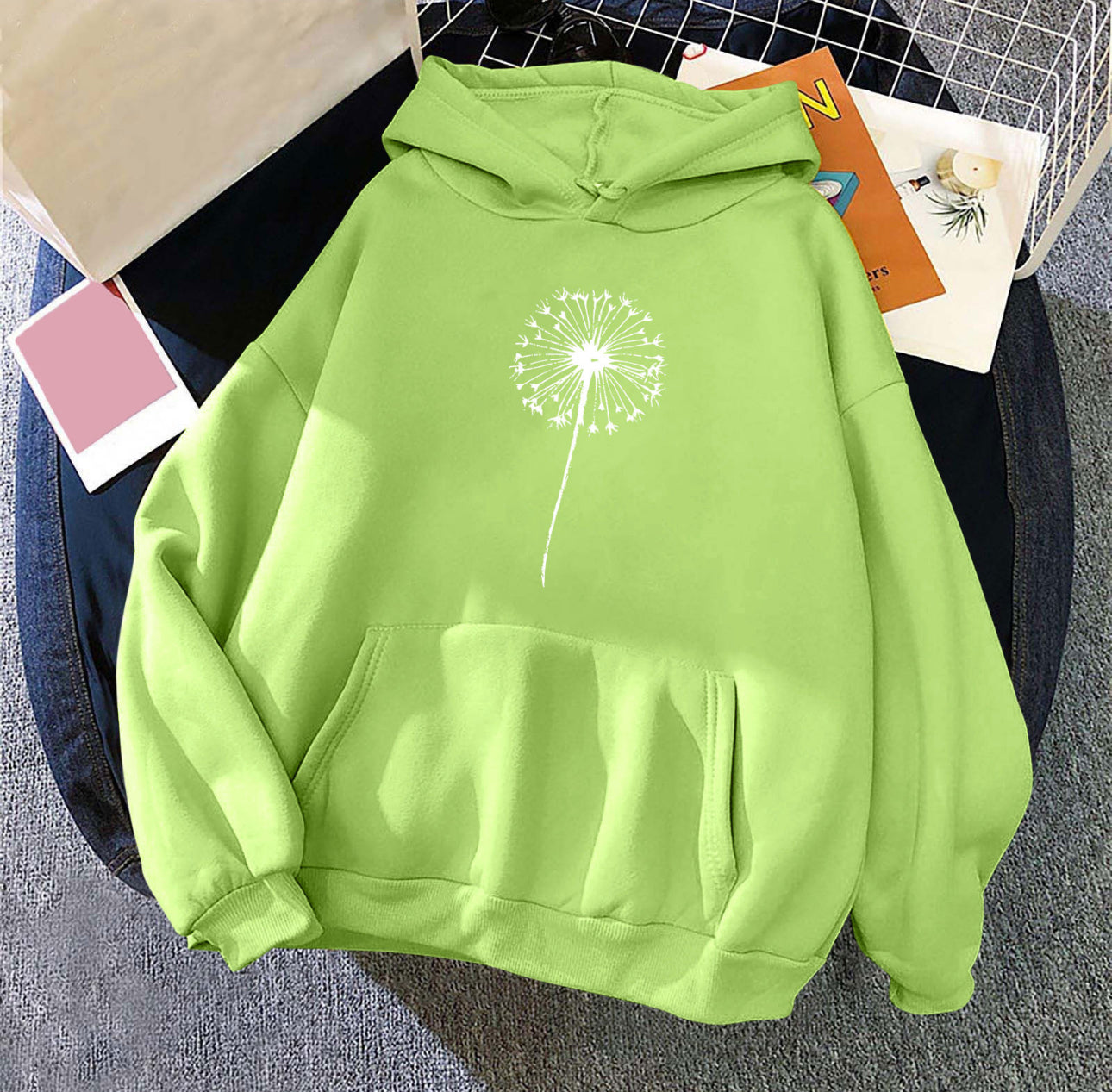 (🌎 PRODUCTO INTERNACIONAL) Sudadera Con Capucha Casual Cómoda Para Mujer Con Estampado