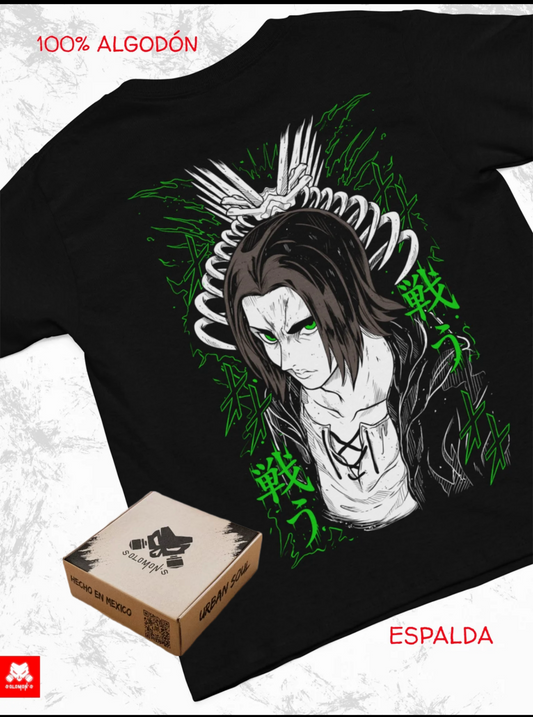 Playera Solomon's EREN - SHINGEKI | 100%
Algodón | Tacto Suave | Anime Streetwear