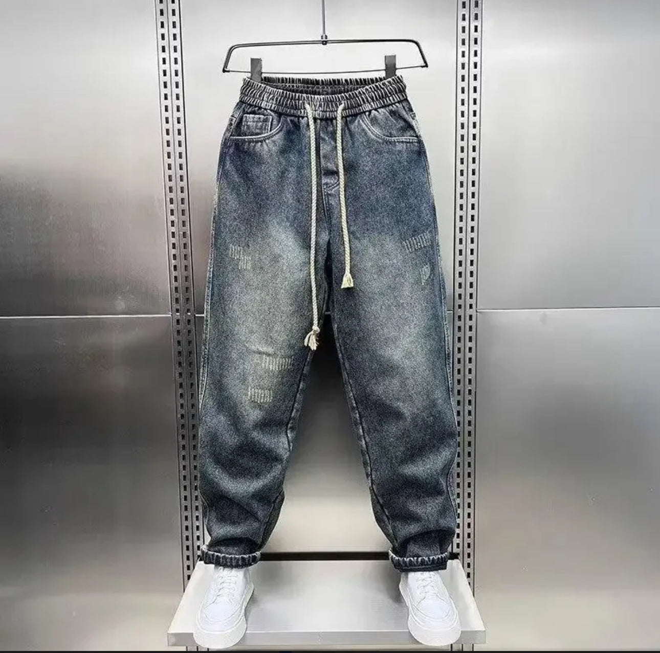(🌎 INTERNACIONAL COMERCIO) Vaqueros Holgados De Algodón K841 2024 Otoño Para Hombre