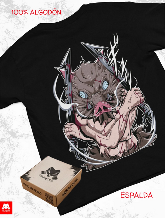 Playera Solomon's INOSUKE DEMON SLAYER | 100% Algodón | Tacto Suave | Anime Streetwear